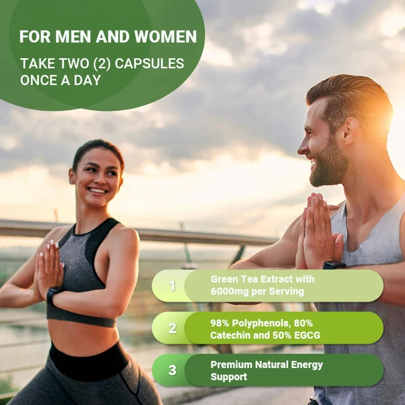 Green Tea Capsules - Belly Fat - Green Tea Extract Fat recension och pris