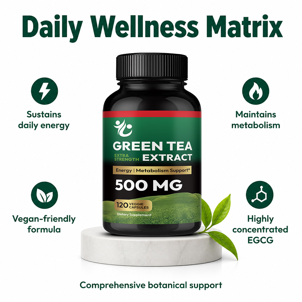 Green Tea Capsules - Boosts Me - Green Tea Extract Fat recension och pris