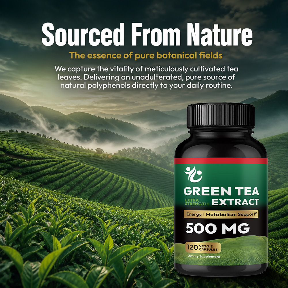 Green Tea Capsules - Boosts Me - Green Tea Extract Fat recension och pris