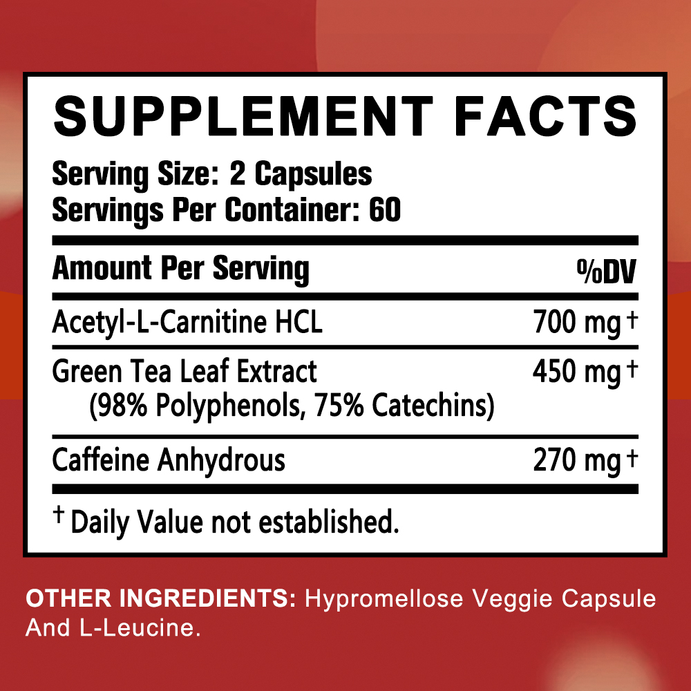 Acetyl-l-carnitine, Green Tea  - Green Tea Extract Fat recension och pris