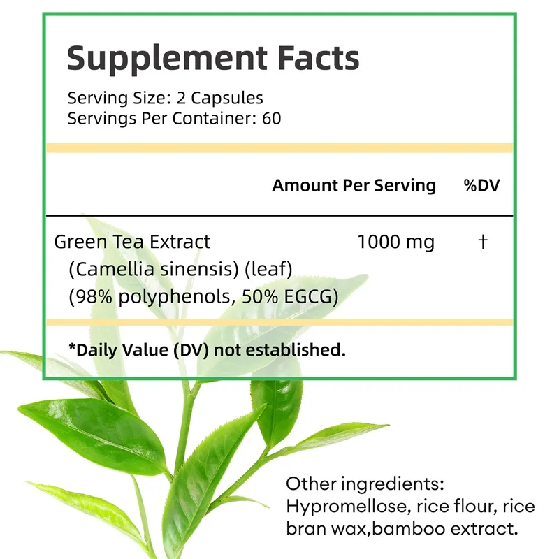 Green Tea Extract - with 98% P - Green Tea Extract Fat recension och pris